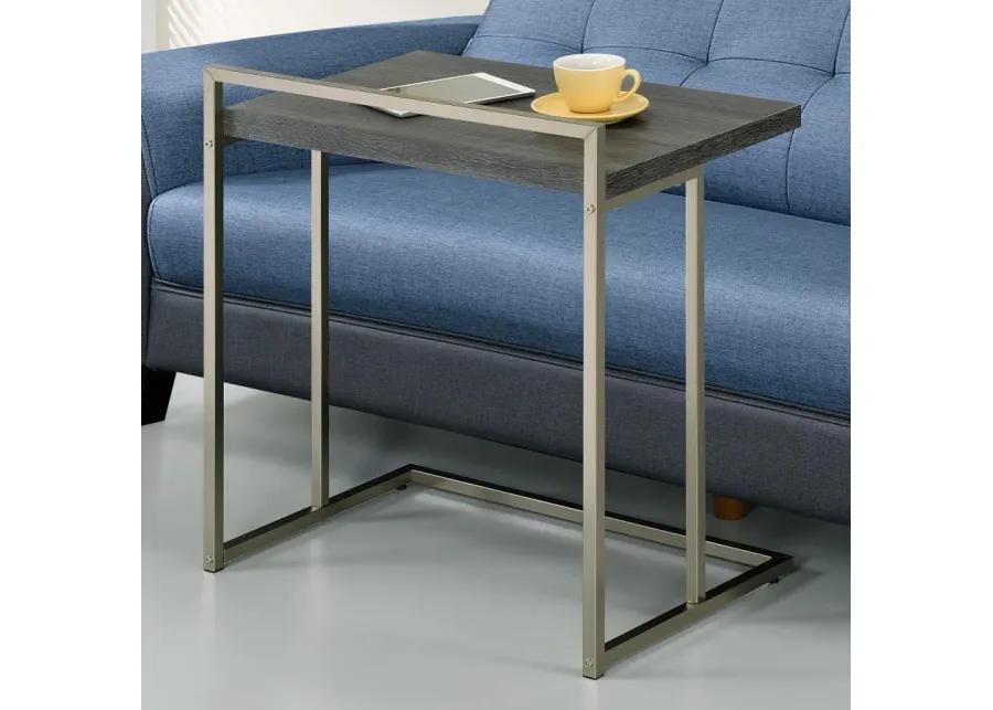 Dani Rectangular Snack Table with Metal Base