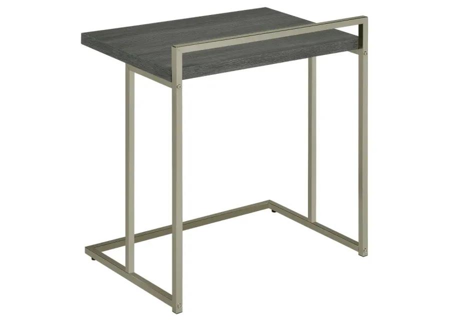 Dani Rectangular Snack Table with Metal Base