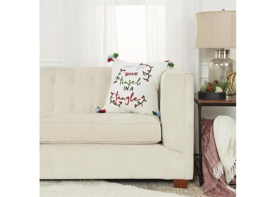 HOLIDAY 2021 Sentiment Red Pillow