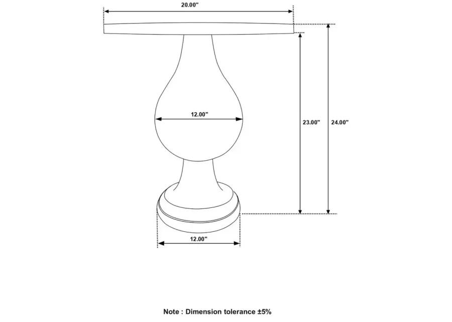 Allie Round Pedestal Accent Table