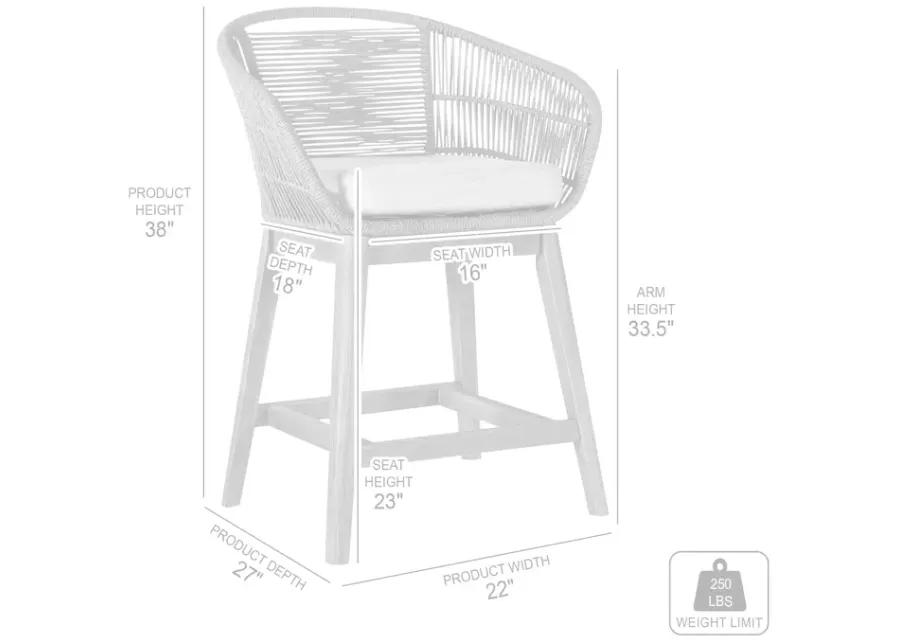 Tutti Frutti Grey Indoor/Outdoor Counter Stool 