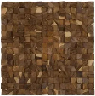 blocks wall art, chamcha wood, natural, lg