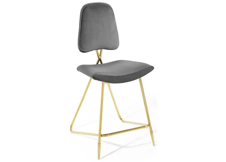 Ponder Performance Velvet Counter Stool