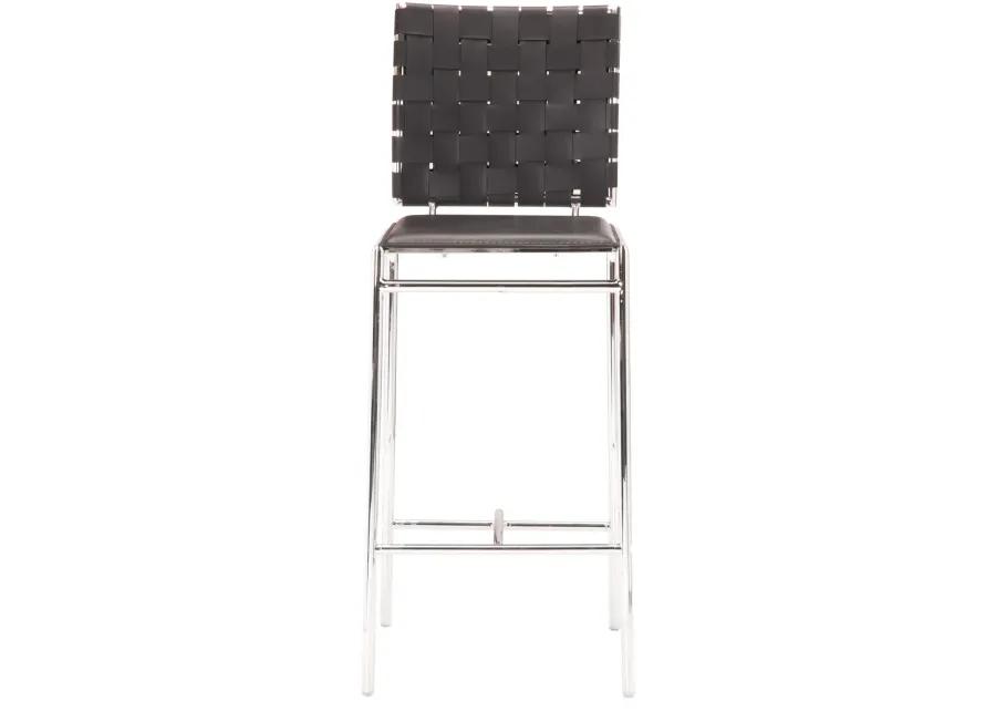 Criss Cross Counter Stool (Set of 2) Black