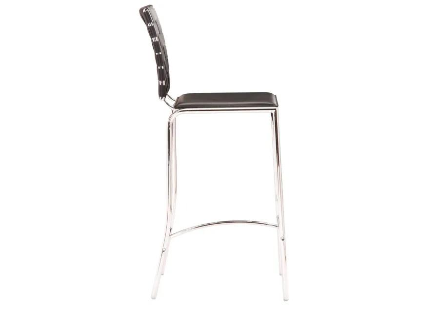 Criss Cross Counter Stool (Set of 2) Black