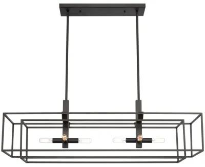 Kinsley 38" Wide 8-Light Linear Chandelier - Oil Rubbed Bronze