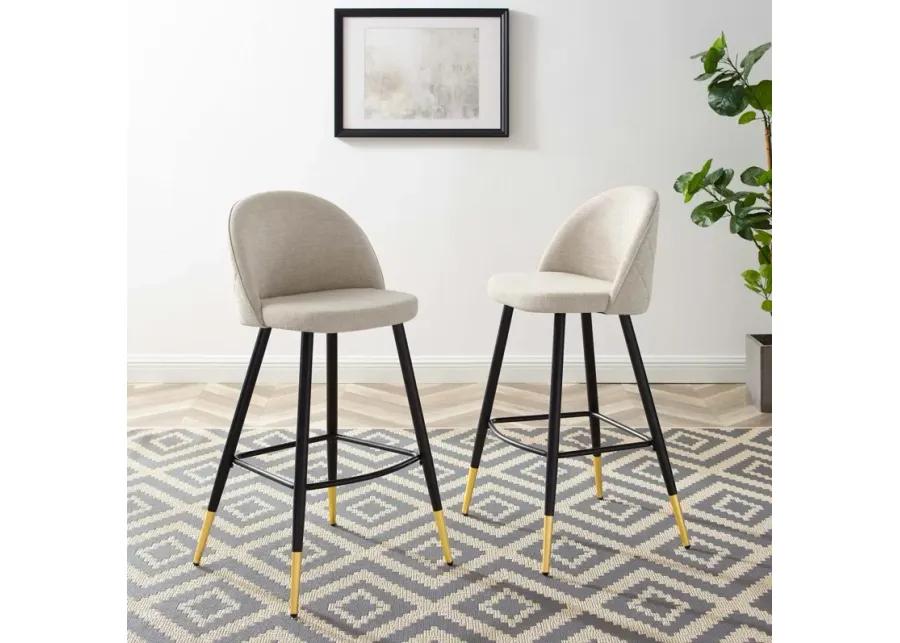 Cordial Fabric Bar Stools - Set of 2