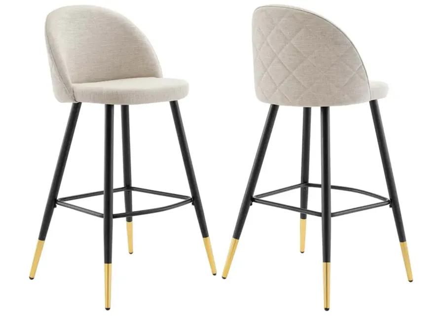 Cordial Fabric Bar Stools - Set of 2