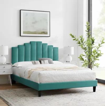 Elise King Performance Velvet Platform Bed