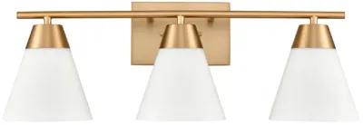 Vivica 24'' Wide 3-Light Vanity Light - Brushed Gold