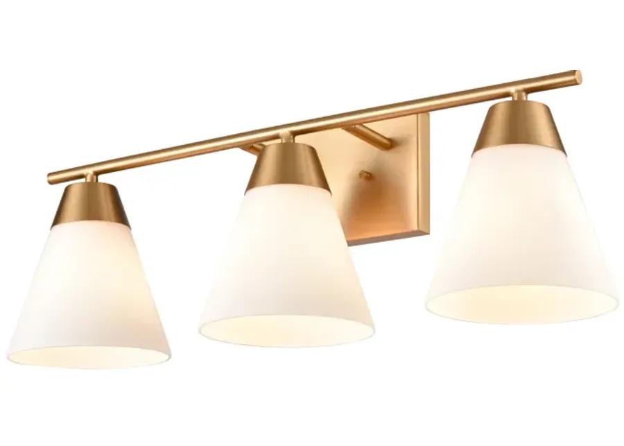 Vivica 24'' Wide 3-Light Vanity Light - Brushed Gold