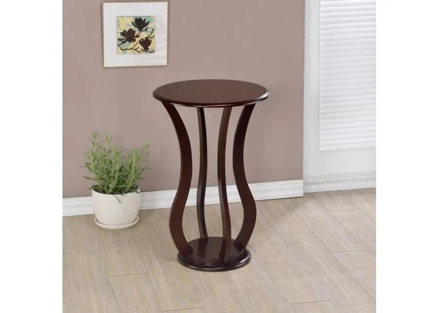 Elton Round Top Accent Table Cherry