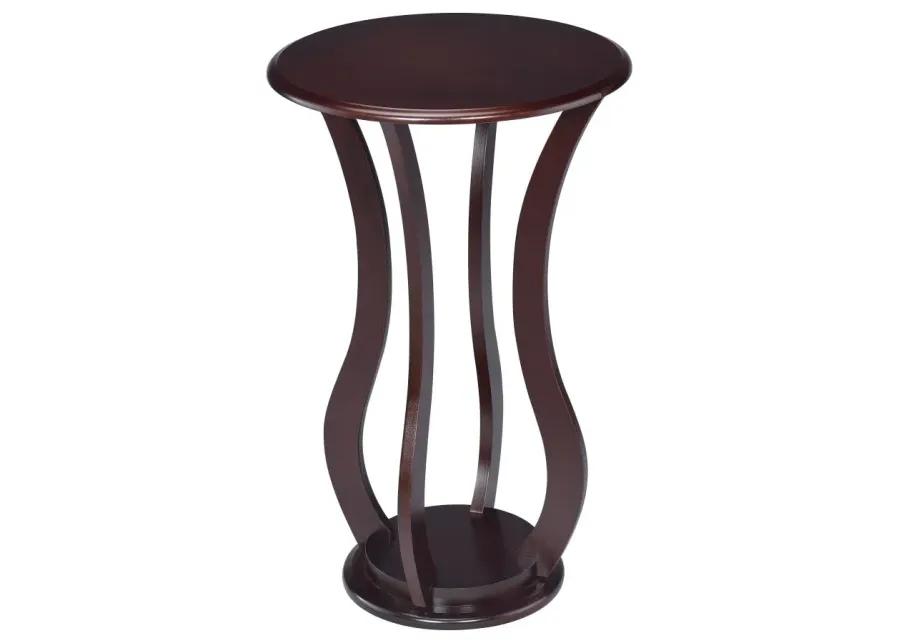 Elton Round Top Accent Table Cherry