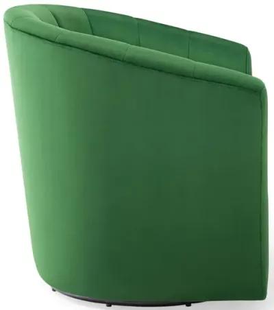 Prospect Performance Velvet Swivel Armchair