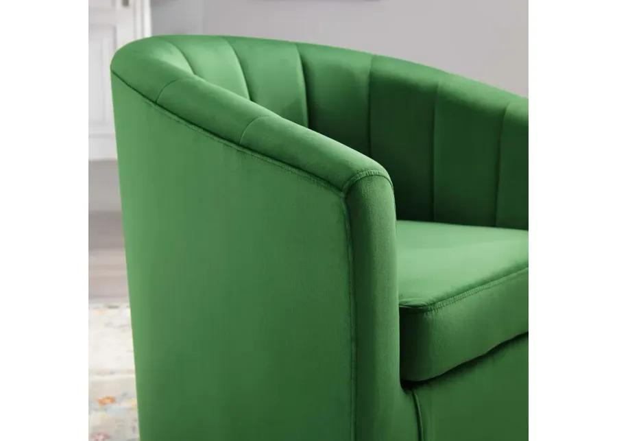 Prospect Performance Velvet Swivel Armchair