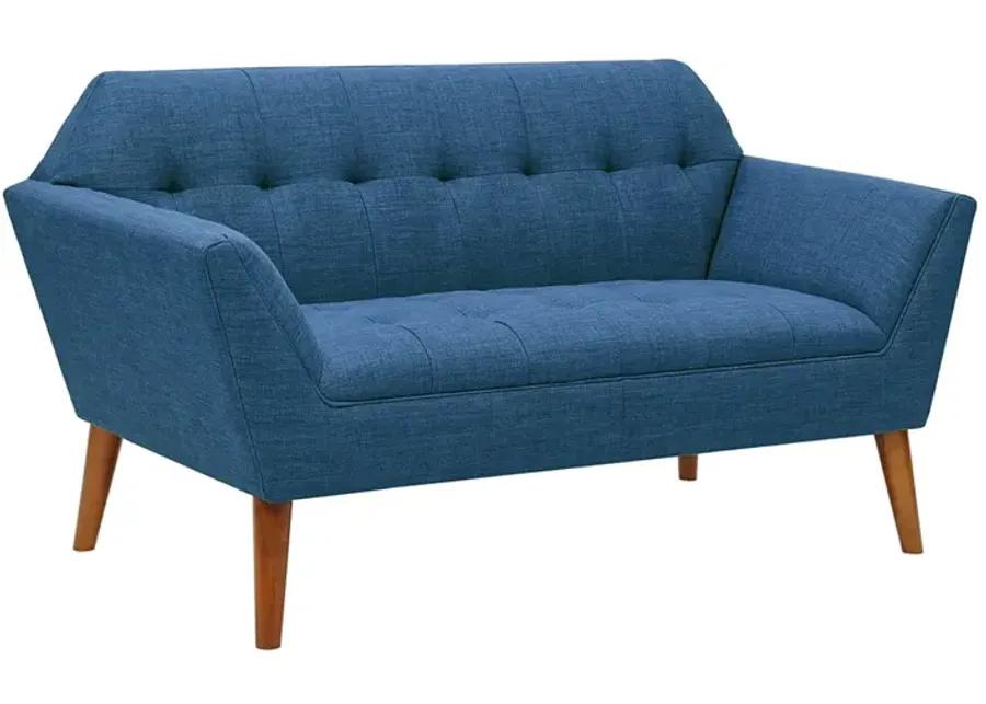 INK+IVY Newport Blue Loveseat