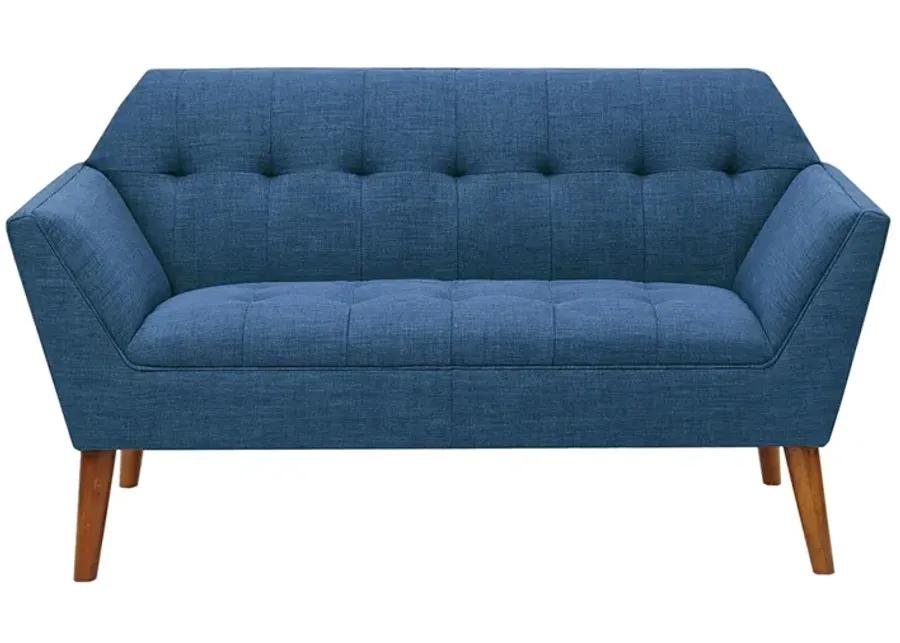 INK+IVY Newport Blue Loveseat