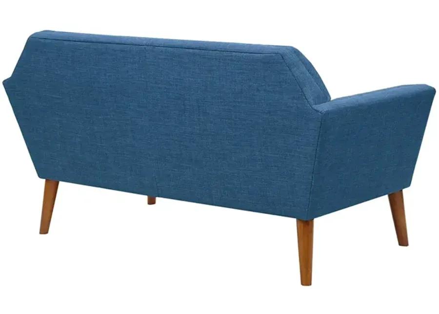 INK+IVY Newport Blue Loveseat