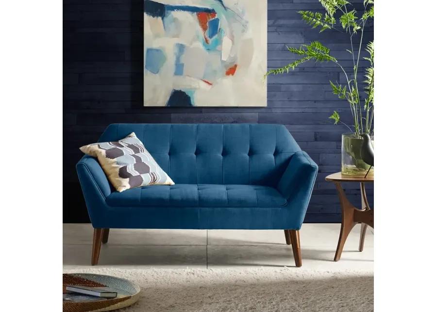 INK+IVY Newport Blue Loveseat