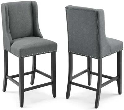 Baron Counter Stool Upholstered Fabric Set of 2