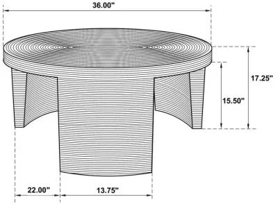 Artina Woven Round Coffee Table