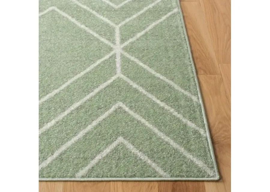 ADIRONDACK Contemporary Sage / Ivory 8' X 10' Powerloomed Rug