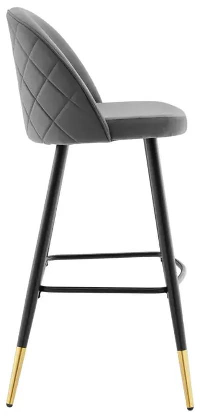 Cordial Performance Velvet Bar Stools - Set of 2