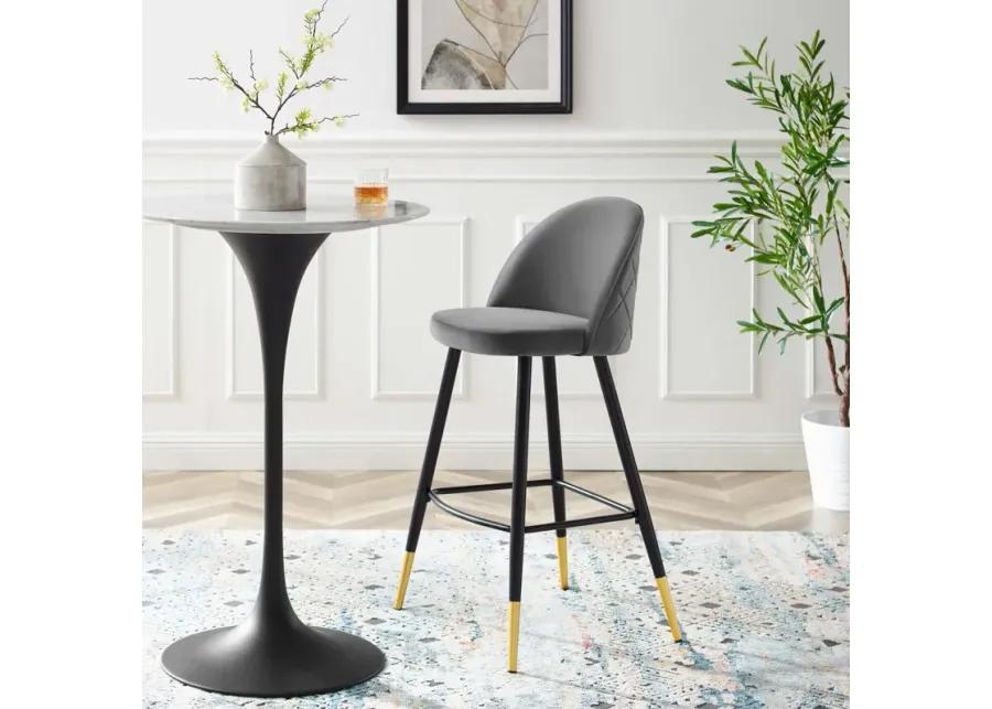 Cordial Performance Velvet Bar Stools - Set of 2