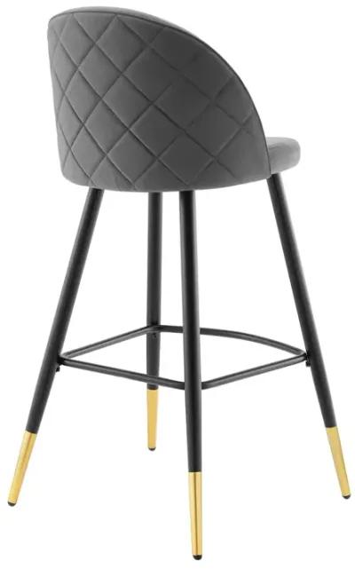 Cordial Performance Velvet Bar Stools - Set of 2