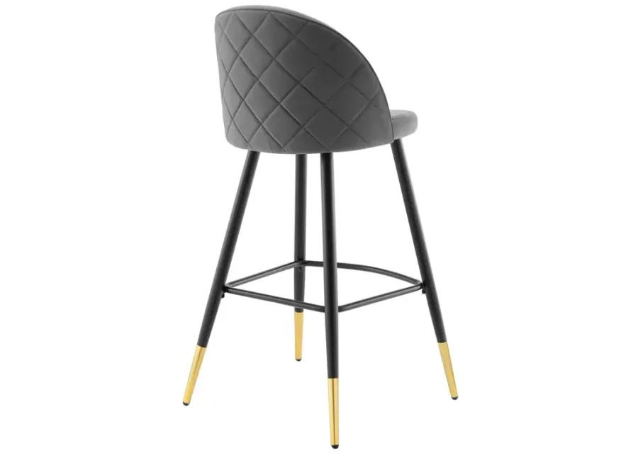 Cordial Performance Velvet Bar Stools - Set of 2