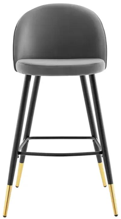 Cordial Performance Velvet Bar Stools - Set of 2