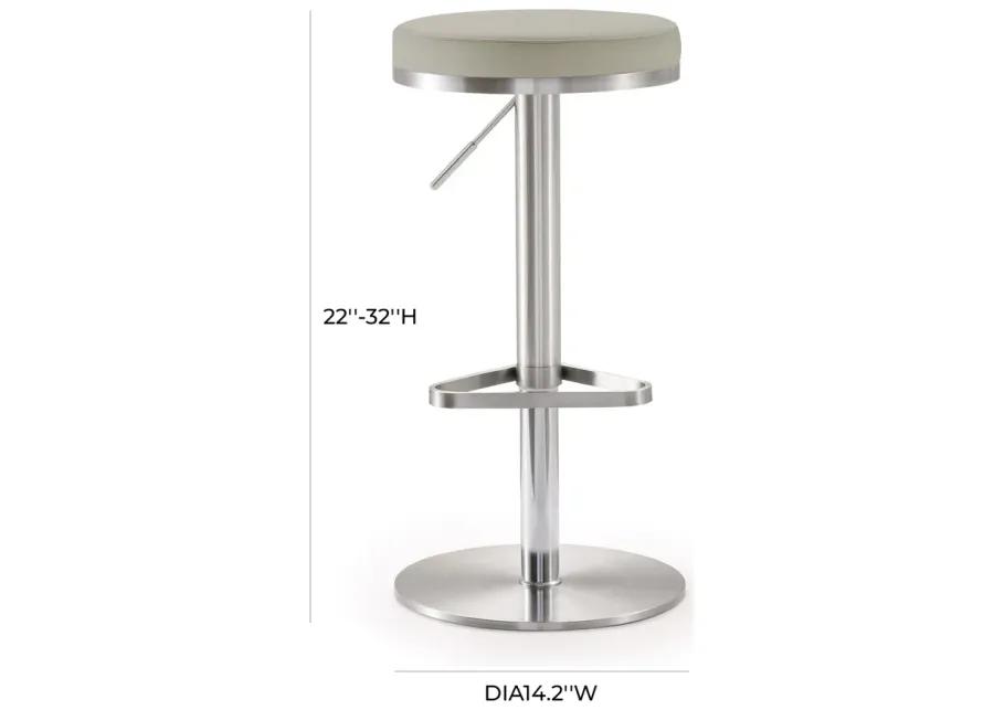 fano light grey stainless steel barstool