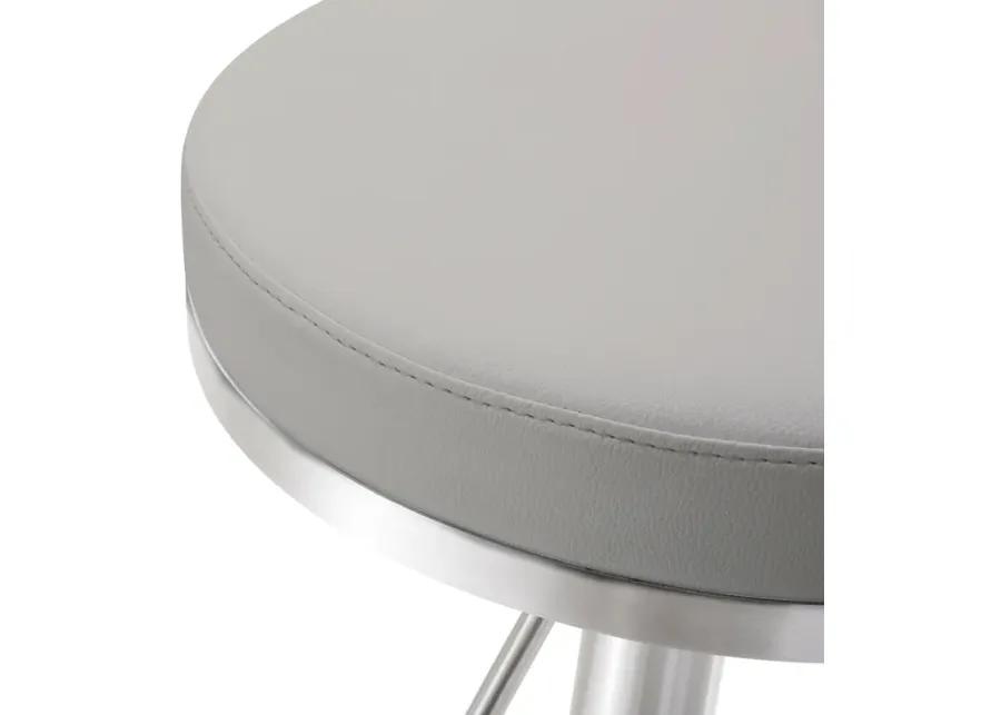 fano light grey stainless steel barstool