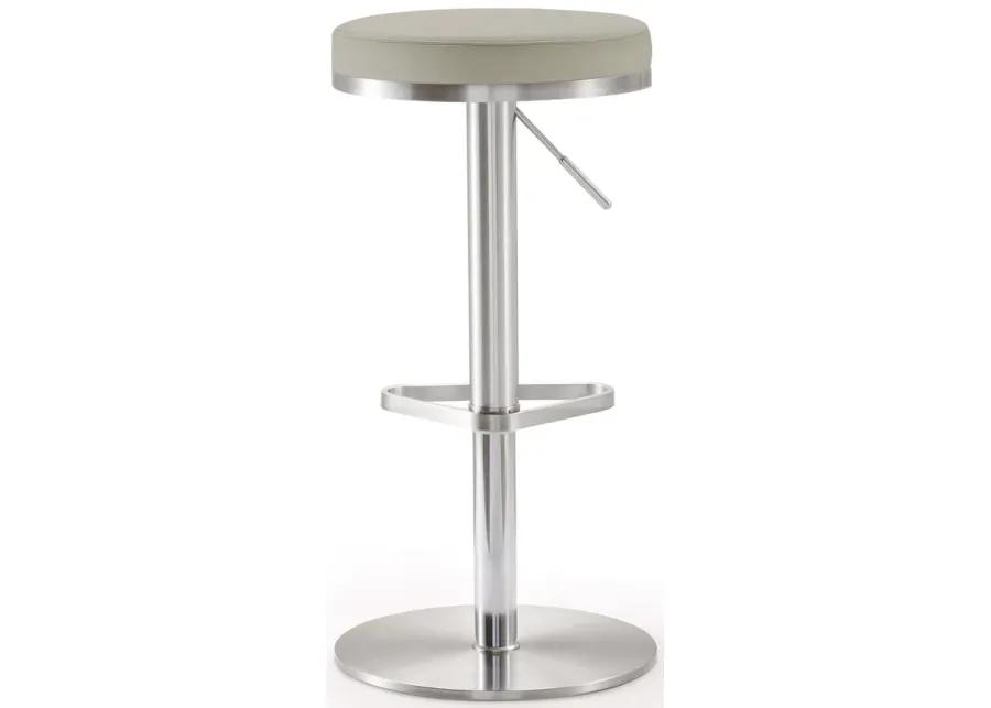 fano light grey stainless steel barstool