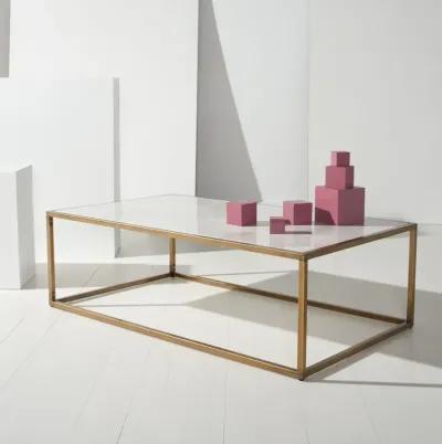 Brynna Rectangle Marble Coffee Table