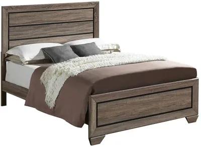 Kauffman Bedroom Set with High Straight Headboard