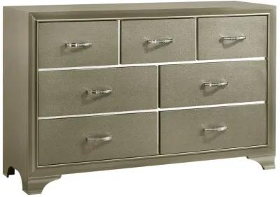 Beaumont Bedroom Set Metallic Champagne