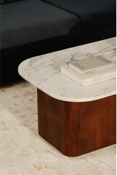 Dash Coffee Table White Calcatta Marble