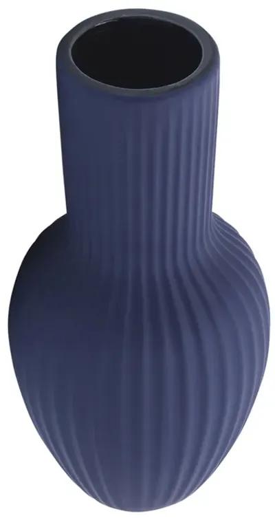 Ceramic, 11"h Bouquet Vase, Navy