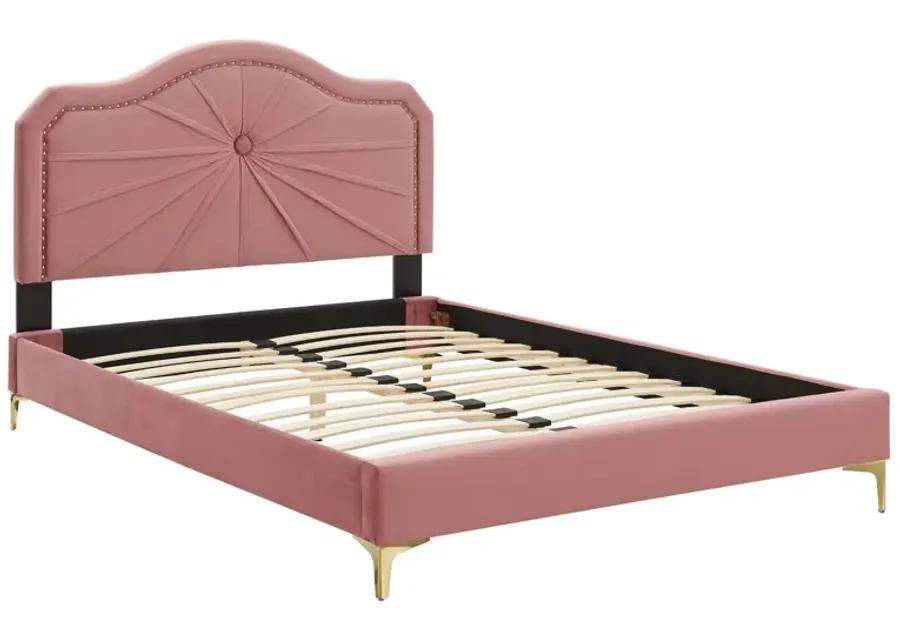 Portia Performance Velvet King Platform Bed