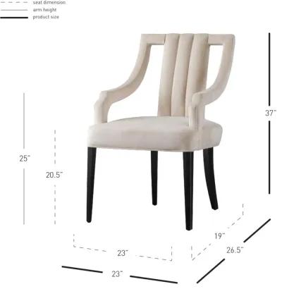 Viola Velvet Klismos Dining Chair