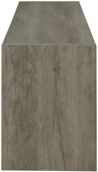 Burke 2-door TV Console Grey Driftwood