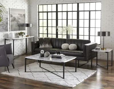 Saxon Console Table in Matte Black