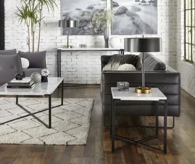 Saxon Console Table in Matte Black