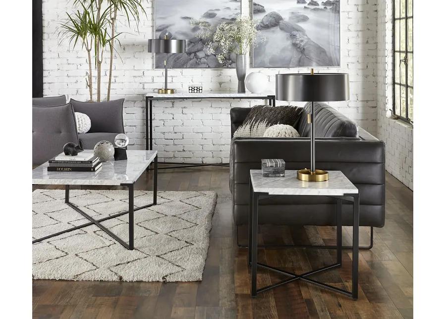 Saxon Console Table in Matte Black