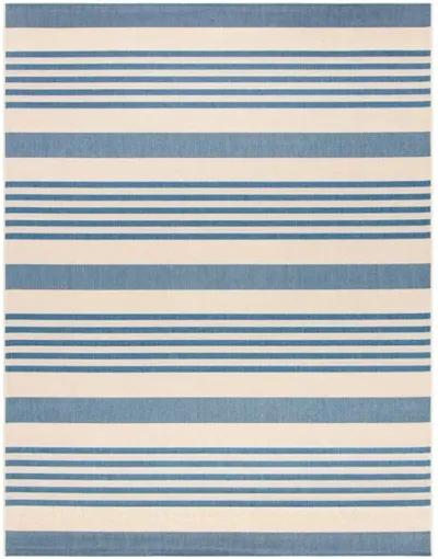 Safavieh BEACH HOUSE Collection BHS222M-4 Beige / Blue 4' X 6'