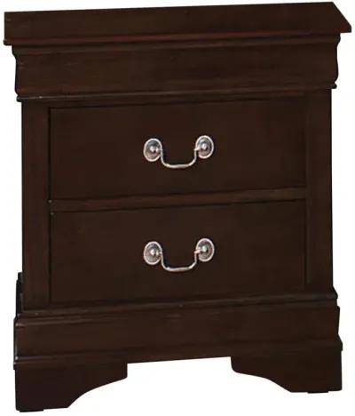 Louis Philippe Traditional Cappuccino Twin Four-Piece Bedroom Set