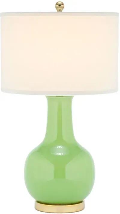 Green 27.5-Inch H Ceramic Paris Lamp