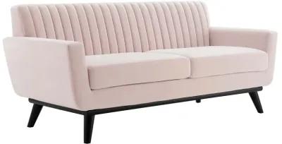 Engage Channel Tufted Performance Velvet Loveseat