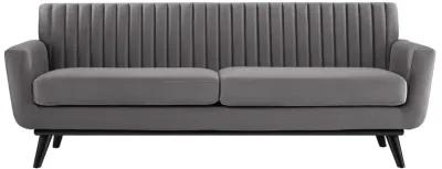 Engage Channel Tufted Performance Velvet Sofa